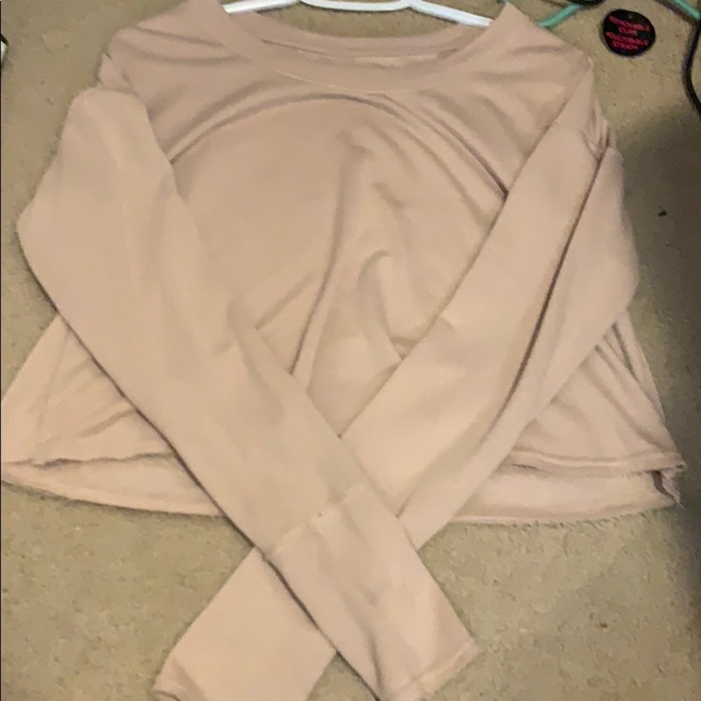long sleeve crop top